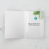 Seizoensvenster met groeten kaart (Binnen)