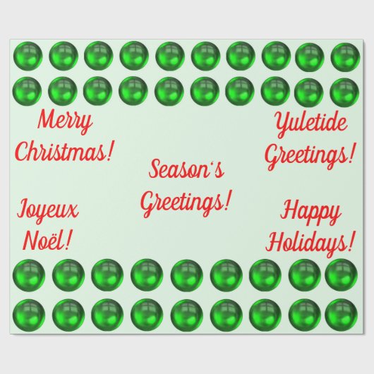 Seizoensvergroeten Verpakkingspapier Cadeaupapier (Vlak)