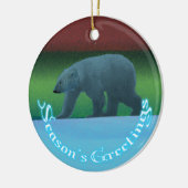 Seizoensvergrotingen - Polair Beer met lichte verl Keramisch Ornament (Links)