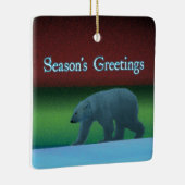 Seizoensvergrotingen - Polair Beer met lichte verl Keramisch Ornament (Rechts)