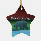 Seizoensvergrotingen - Polair Beer met lichte verl Keramisch Ornament (Rechts)