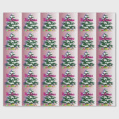 Seizoensverraad voor feestelijke kerstaven cadeaupapier (Vlak)