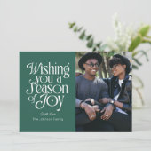 Seizoensvreugde Kerstkaart Persoonlijk Kaart (Staand voorkant)