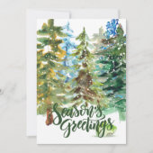 Seizoensvriendelijke kerstbomen Art Kaart (Voorkant)