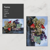 SEIZOENSVRUCHTEN 1 - DRUIVEN EN PEREN VISITEKAARTJE (Voorkant / Achterkant)