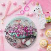 SEIZOENSVRUCHTEN AARDBEIEN PEREN EN BLADEREN PAPIEREN BORDJE (Feest)