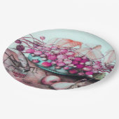 SEIZOENSVRUCHTEN AARDBEIEN PEREN EN BLADEREN PAPIEREN BORDJE (Gekanteld)