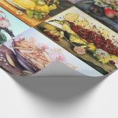 SEIZOENSVRUCHTEN, CITROENEN, KERSEN, DRUIVEN, PERZ CADEAUPAPIER (Hoek)