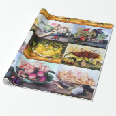 SEIZOENSVRUCHTEN, CITROENEN, KERSEN, DRUIVEN, PERZ CADEAUPAPIER (Uitgerold)