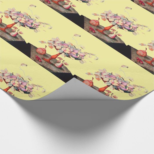 SEIZOENSVRUCHTEN / JASMIJNEN EN PRUIMEEL CADEAUPAPIER (Hoek)