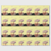 SEIZOENSVRUCHTEN / JASMIJNEN EN PRUIMEEL CADEAUPAPIER (Vlak)