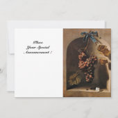 SEIZOENSVRUCHTEN - VOORSPOED, geel groen bruin Aankondiging (Achterkant)