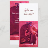 SEIZOENSVRUCHTEN - VOORSPOED roze rode champagne Kaart (Voorkant / Achterkant)