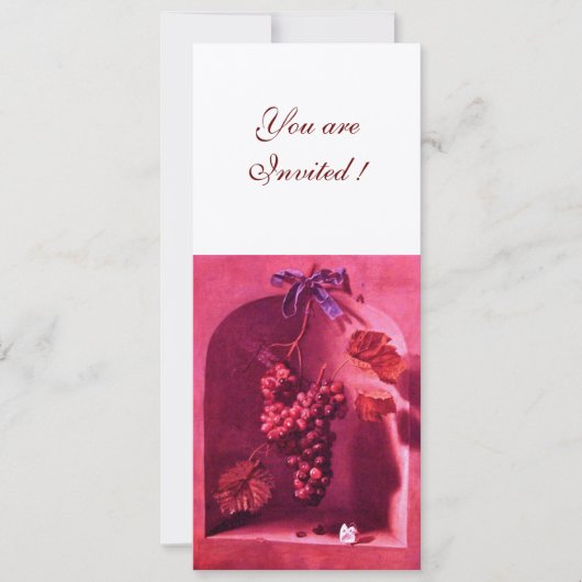 SEIZOENSVRUCHTEN - VOORSPOED roze rode champagne Kaart (Voorkant)