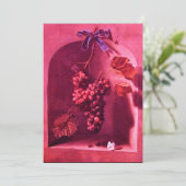 SEIZOENSVRUCHTEN - VOORSPOED ,roze rood bruin Kaart (Staand voorkant)