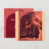 SEIZOENSVRUCHTEN - VOORSPOED ,roze rood bruin Kaart (Voorkant / Achterkant)