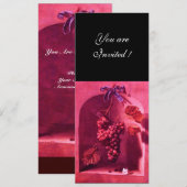 SEIZOENSVRUCHTEN - WELVAART, roze rood zwart Kaart (Voorkant / Achterkant)