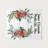 Seizoensweddenschap Achtergronddruppel, ceremonied Wandkleed (Voorkant (horizontaal))