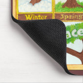 Seizoensweiden van de vredestichting Mousepad Muismat (Hoek)