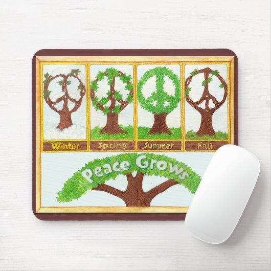 Seizoensweiden van de vredestichting Mousepad Muismat (Met muis)
