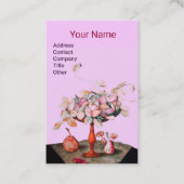 SEIZOENVROUWERS, LAAT MONOGRAM Pink Lila Visitekaartje (Voorkant)