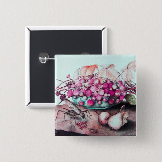 SEIZOENVRUCHTEN 3 VIERKANTE BUTTON 5,1 CM (Voorkant /achterkant)