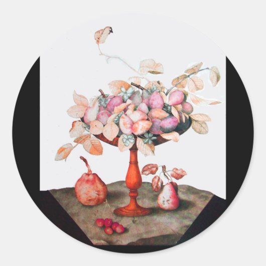 SEIZOENVRUCHTEN 5 RONDE STICKER (Voorkant)