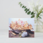 SEIZOENVRUCHTEN 6 - BEANEN EN ROZEN BRIEFKAART (Staand voorkant)