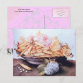 SEIZOENVRUCHTEN 6 - BEANEN EN ROZEN BRIEFKAART (Voorkant / Achterkant)