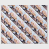 SEIZOENVRUCHTEN / BONEN EN ROZEN CADEAUPAPIER (Vlak)