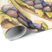 SEIZOENVRUCHTEN / BORD MET FIEREN EN GROENE VERLIE CADEAUPAPIER (Rol Hoek)