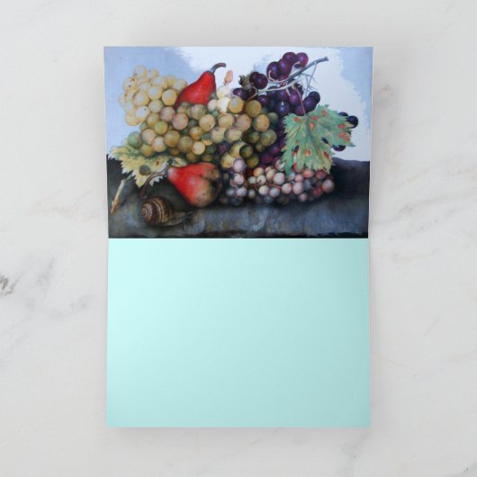 SEIZOENVRUCHTEN / DRUIVEN EN DRUIVEN FEESTDAGEN KAART (Binnen)