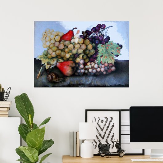 SEIZOENVRUCHTEN / DRUIVEN EN DRUIVEN POSTER (Thuiskantoor)