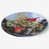 SEIZOENVRUCHTEN , DRUIVEN EN PAARDEN PAPIEREN BORDJE (Gekanteld)