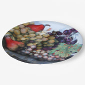 SEIZOENVRUCHTEN , DRUIVEN EN PAARDEN PAPIEREN BORDJE (Gekanteld)