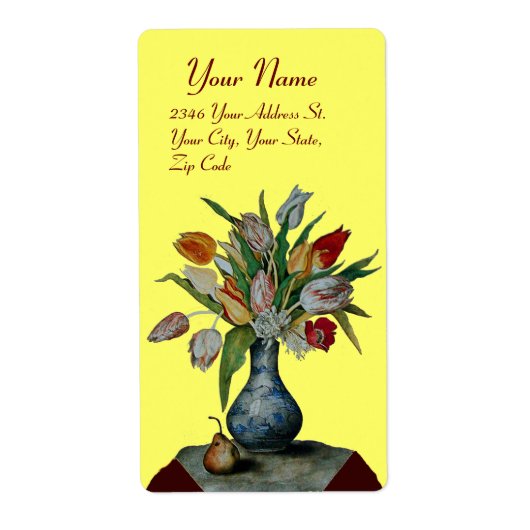 SEIZOENVRUCHTEN - Geel Etiket (Voorkant)