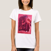 SEIZOENVRUCHTEN/HANGED GRAPES EN BUTTERFLY Pink T-shirt (Voorkant)