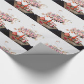 SEIZOENVRUCHTEN / JASMINEN EN DRUKJES CADEAUPAPIER (Hoek)