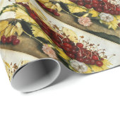 SEIZOENVRUCHTEN / KERNEN EN KARNATIES CADEAUPAPIER (Rol Hoek)