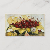 SEIZOENVRUCHTEN/KERNEN EN KARNATIES,Rood Visitekaartje (Achterkant)