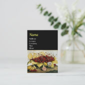 SEIZOENVRUCHTEN / KERNEN EN KARNATIES VISITEKAARTJE (Staand voorkant)