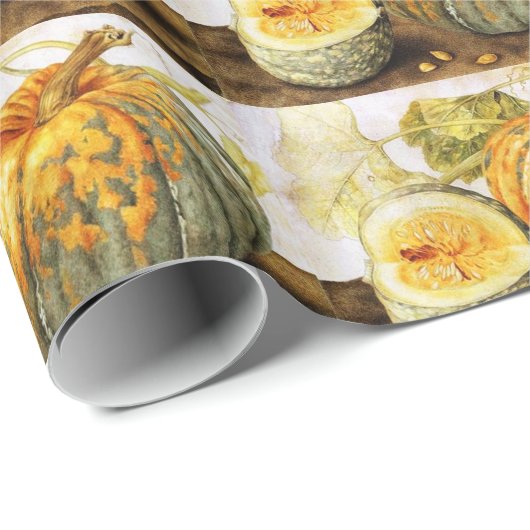 SEIZOENVRUCHTEN / POMPKINS CADEAUPAPIER (Rol Hoek)