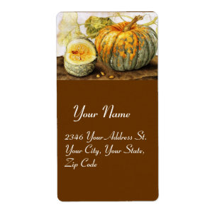 SEIZOENVRUCHTEN / POMPKINS ETIKET