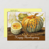 SEIZOENVRUCHTEN / POMPKINS FEESTDAGENKAART (Voorkant / Achterkant)