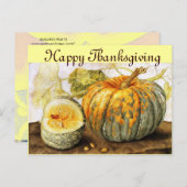 SEIZOENVRUCHTEN / POMPKINS FEESTDAGENKAART (Voorkant / Achterkant)