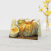 SEIZOENVRUCHTEN / POMPKINS KAART (Gele Bloem)