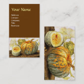 SEIZOENVRUCHTEN / POMPKINS VISITEKAARTJE (Voorkant / Achterkant)
