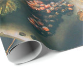 SEIZOENVRUCHTEN, PROSPERITAIRE rode druiven, vlind Cadeaupapier (Rol Hoek)