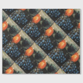 SEIZOENVRUCHTEN, PROSPERITAIRE rode druiven, vlind Cadeaupapier (Vlak)