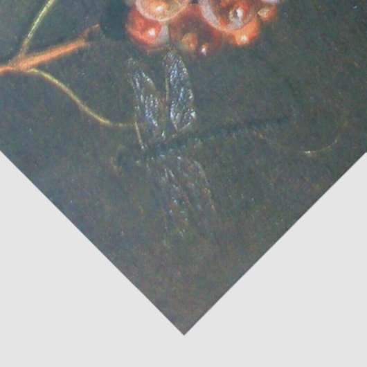SEIZOENVRUCHTEN, PROSPERITAIRE rode druiven, vlind Tissuepapier (Detail)